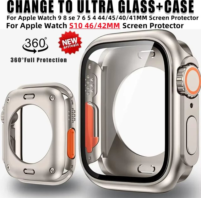 HUBANDE Displayschutzfolie für Apple Watch, Silikon, Silber, Unisex - Bild 1