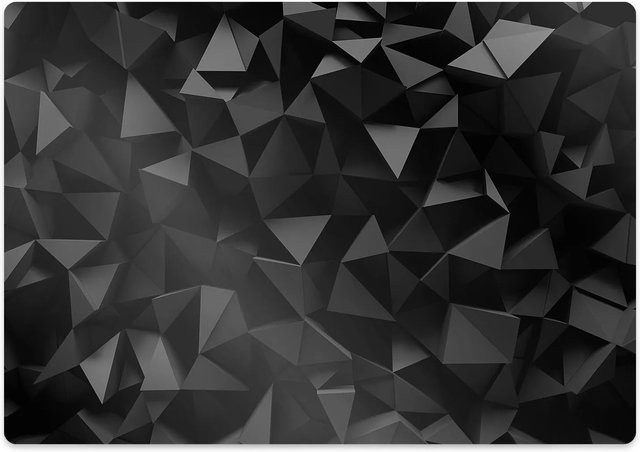 Tulup Bodenschutzmatte Schwarze Abstraktion Schreibtischstuhl Unterlage, Farbe: Grau, B/T: 140 x 100 cm - Bild 1