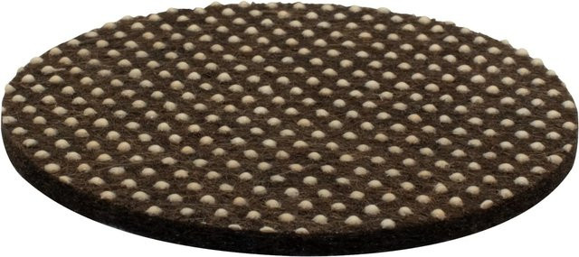 Wagner Anti-Rutsch Pad aus Filz-PVC in Braun-Beige mit Ø 60 mm - Bild 1