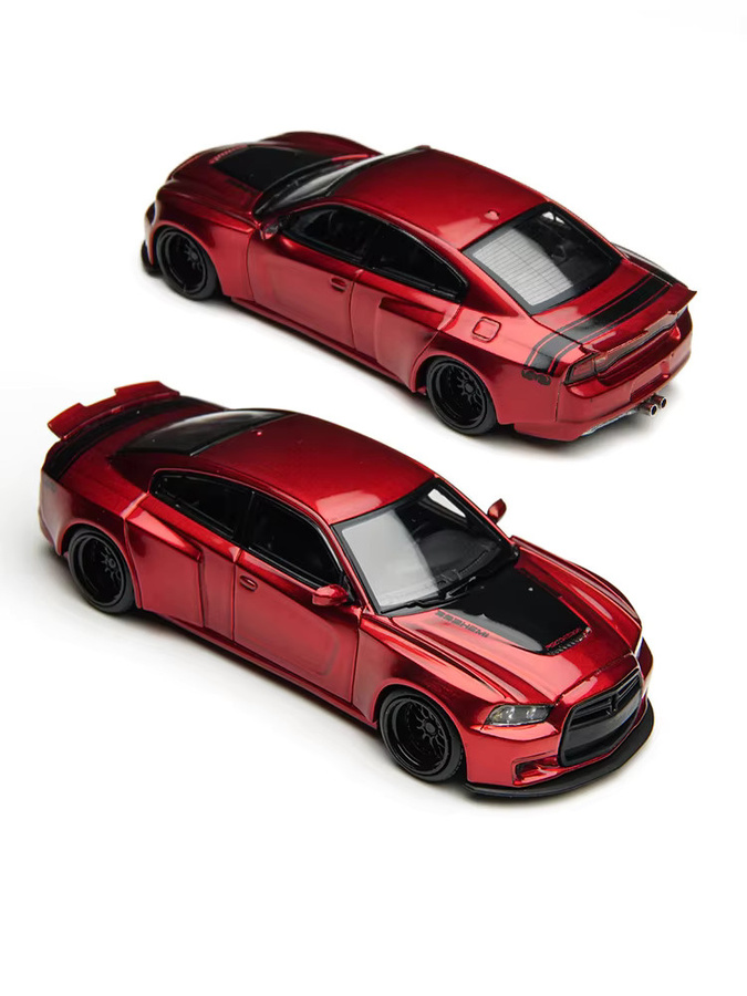 TimeMicro Charger Brawler, Simulationsmodell, 1:64, Rot/Weiß, Metall - Bild 3