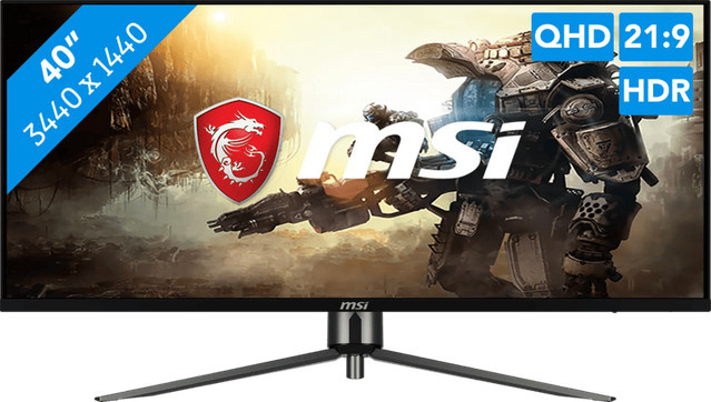 MSI MAG 401QR Gaming Monitor QHD 1440p Schwarz mit HDMI und DisplayPort - Bild 1