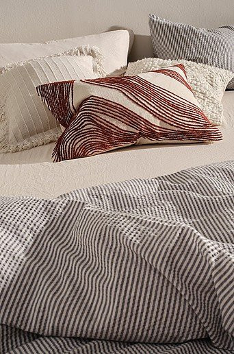 Jotex Kissenbezug SANDY aus Baumwolle in Beige und Weiß, B/H: 40 x 60 cm - Bild 1