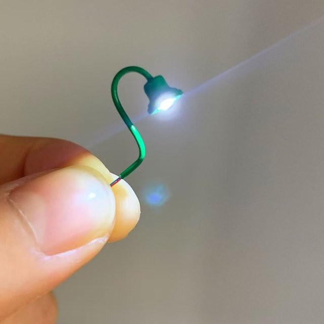 TERAYSUN Miniatur Wandleuchte Modell Licht, 1-teiliges Set, Weiß, Grün - Bild 1