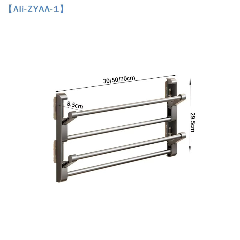 JETTING Schuhregal Wandmontage aus Metall, faltbares Slipper-Rack für das Badezimmer, modern und matt - Bild 2