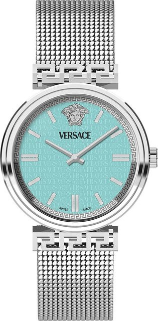 Versace Armbanduhr, Quarz, Edelstahl, 36 mm, Damen, Türkis - Bild 1