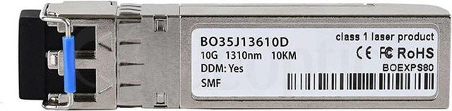 BlueOptics SFP+ Transceiver kompatibel mit Juniper SFPP-10G-LR-OTN, 10GBASE-LR, Singlemode Fiber, 1310nm, 10KM, LC-Duplex, Farbe: Silber - Bild 1