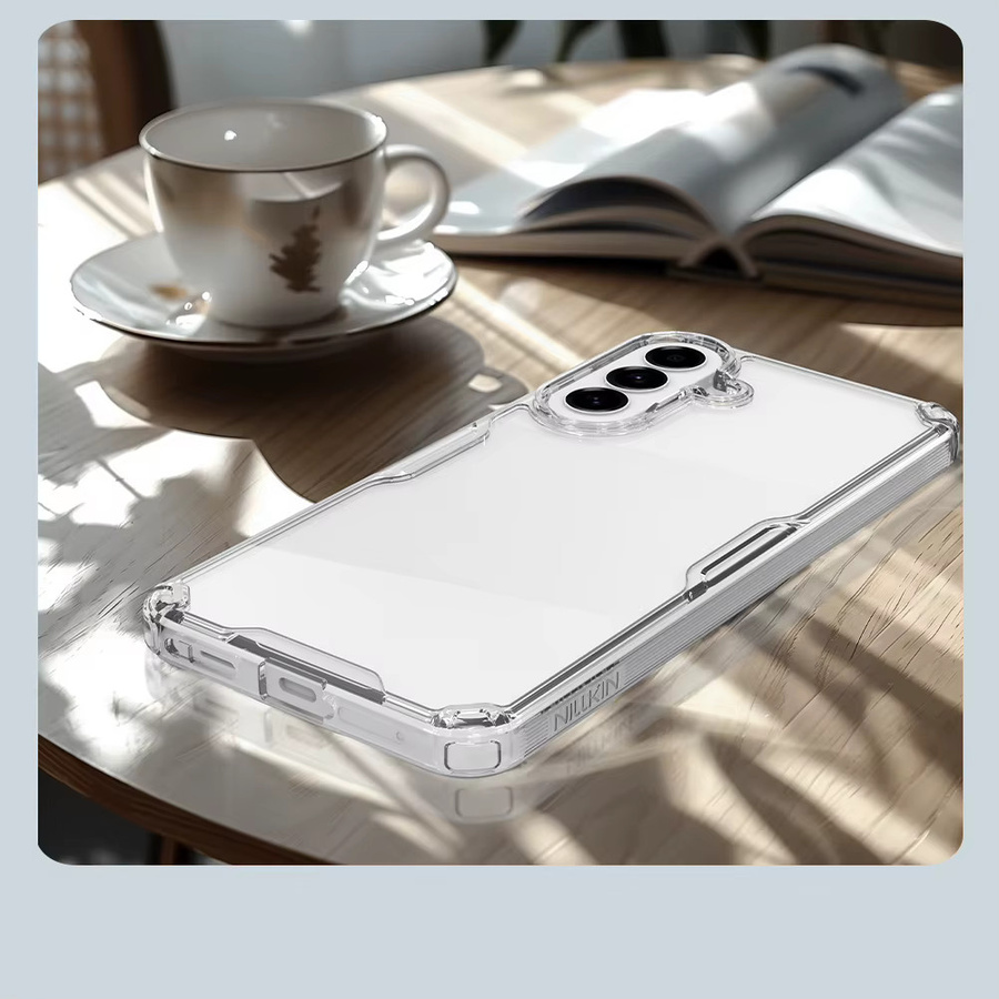 Nillkin Handyhülle für Samsung Galaxy A57 A56 5G, transparente Hybrid-Schutzhülle aus PC und TPU mit 360° Airbag-Schutz - Bild 2