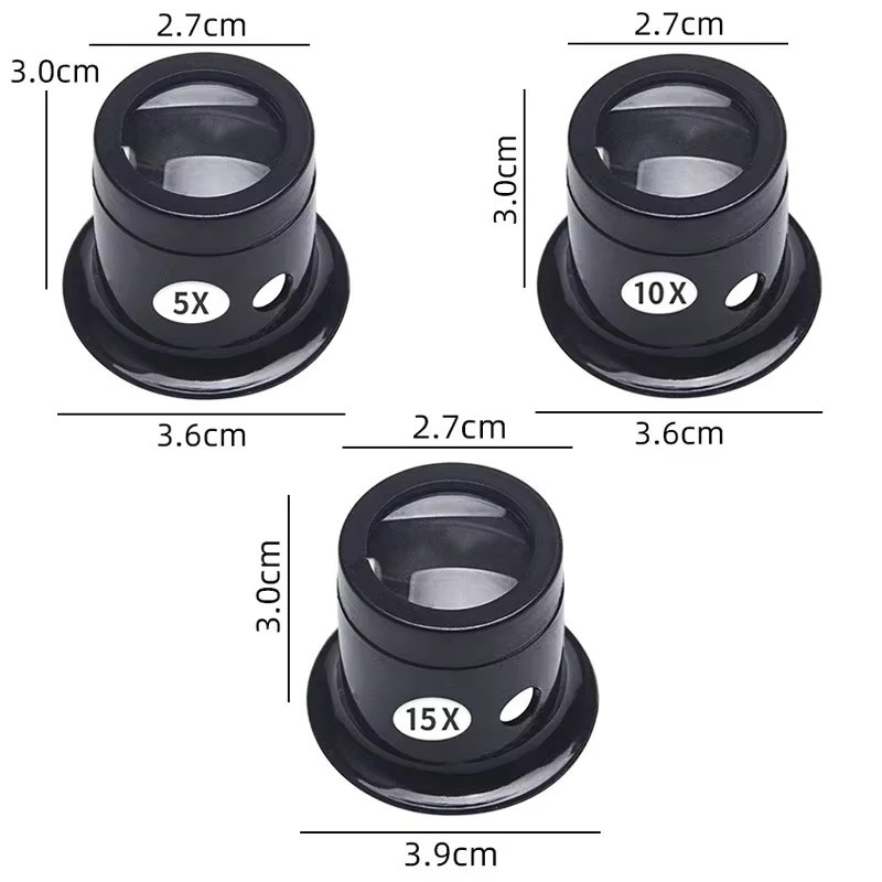 CAOWTAN Lupe Kit, 5x 10x 15x 20x, Clip auf Lupe - Bild 3