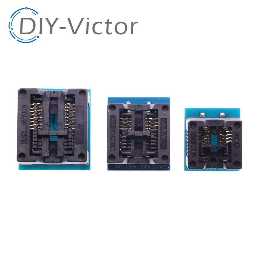 SA602 IC-Testkonvertierungsbrenner Programmierer-Adaptersockel für SOIC8 SOP8 auf DIP8 Wide-Body in Blau - Bild 2