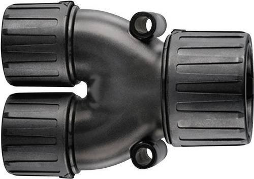 HellermannTyton HG21-Y16 Y-Verteiler Schwarz 21 mm, 16 mm, 16 mm - Bild 1