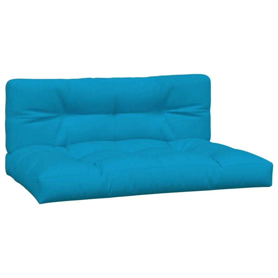 vidaXL Palettenkissen Set aus 2 Stück in Blau aus wasserabweisendem und UV-beständigem Polyester - Bild 2