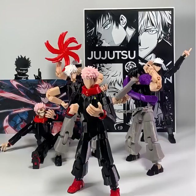 9l3d Lucky13 Dummy13 T13 Multi-Gelenk Sammlerfigur Jujutsu Kaisen Fushiguro Toji und Satoru Gojo Actionfigur - Bild 1