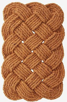 Jotex Fußmatte KNOT in Beige und Braun aus Jute im Boho-Design - Bild 1