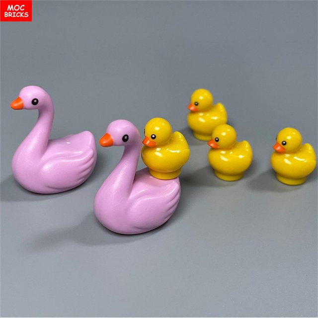 Yiran toy MOC Bausteine Tier Ente Schwan, Konstruktionsbausteine, ab 6 Jahren - Bild 1