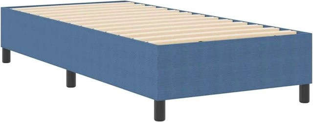 vidaXL Boxspringbett in Blau aus Cordstoff, B/T/H: 80 x 200 x 35 cm - Bild 1