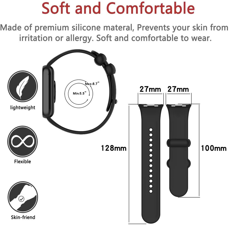 CAOWTAN Uhrenarmband Silikon, Grey, Unisex - Bild 1