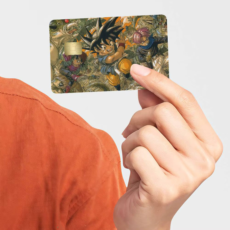 Dragon Ball Son Goku Kakarot Aufkleber-Set, 4 Stück wasserfeste Dekoration für Karten und Bus-Pässe, Mehrfarbig - Bild 5
