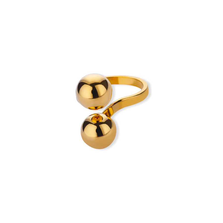 HPTOTMG Ring Edelstahl, Gold, Perle, Unisex - Bild 4