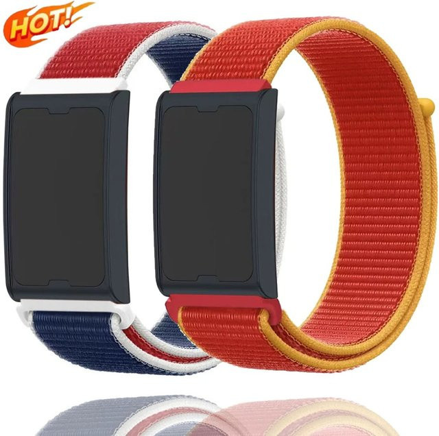 Uhrenarmband Nylon, Flaggen-Stil, 20/22 mm, Bunt, Unisex - Bild 1