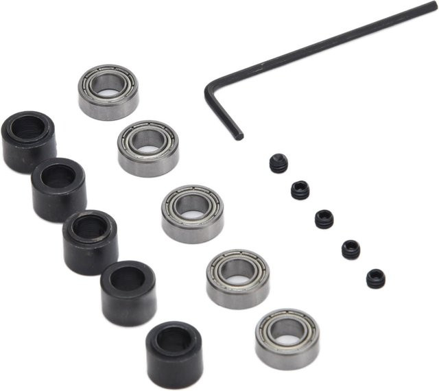 TOMTOP JMS 5er Set Fräserlager aus Stahl in Silber zur Bodenmontage als Kugel-Führungswerkzeug-Ersatzkit - Bild 1