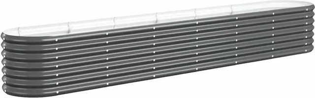 vidaXL Hochbeet aus verzinktem Stahl in Anthrazit, B/T/H: 260 x 40 x 36 cm - Bild 1