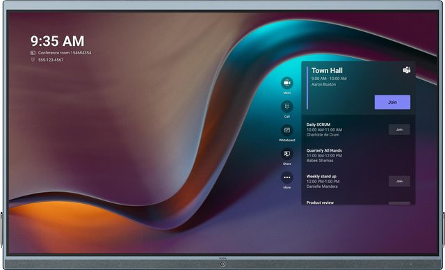 Yealink ETV86 4K UHD Fernseher Schwarz 2,18 m mit 3840 x 2160 Pixeln - Bild 1