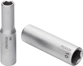 Proxxon 3/8 Zoll Tiefbett-Steckschlüsseleinsatz aus Chrom-Vanadium in Silber, 17 mm - Bild 1