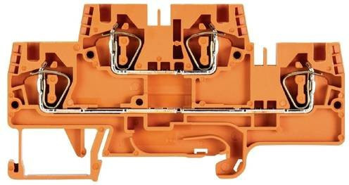 Wieland Electric Installationsetagenklemme 56.704.7555.9 mit Federzuganschluss in Orange, 100 Stück - Bild 1