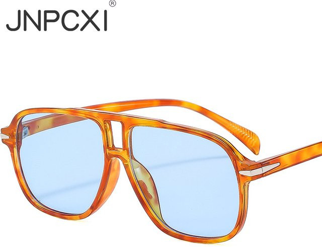 JNPCXI Sonnenbrille Pilot, Vollrand, Unisex, blau, Acetat - Bild 1