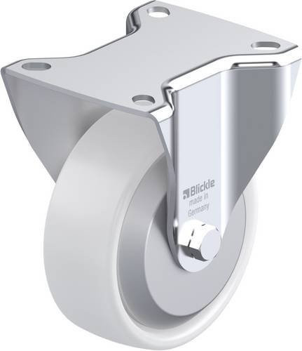 Blickle Bockrolle B-PPN 100R-FA in Weiß mit 100mm Rad-Durchmesser und 160kg Tragfähigkeit - Bild 1