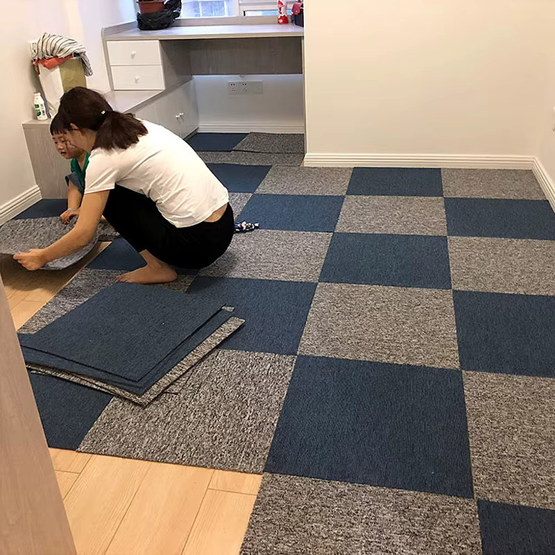 10 Stück selbstklebende Teppichfliesen XBLOOM rutschfest für Wohnzimmer, Büro oder Krabbelwand, B/B: 30 x 30 cm - Bild 2