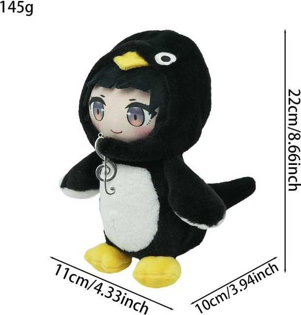 Gugu Gaga Meme Pinguin Plüschtier, 4 Stile, Schwarz, Bunt / Mehrfarbig - Bild 1