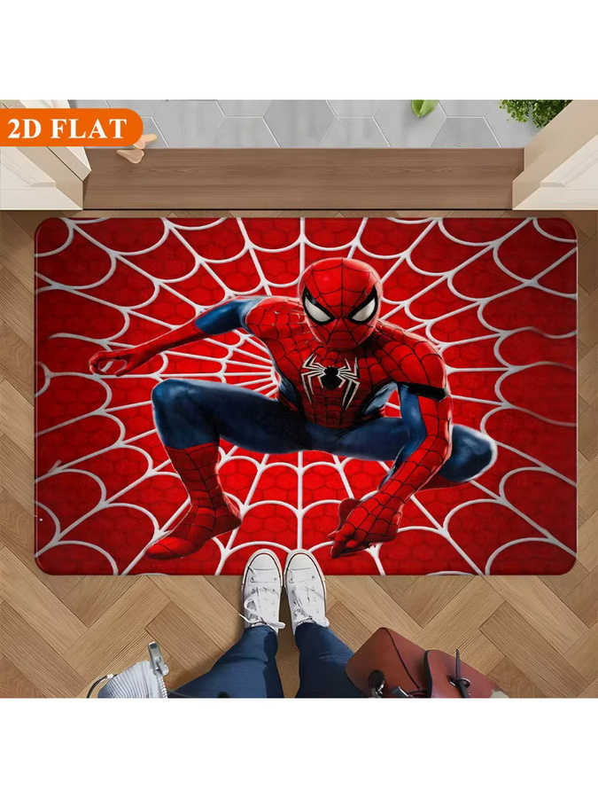 Rutschfeste Badematte von BEAST KINGDOM mit Marvel Spinnen-Motiv in Rot, Rechteckig, B/T: 60 x 40 cm - Bild 7