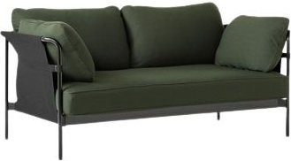 HAY Can 2 0 Sitzer Sofa in Grün mit Stoffbezug und Metallgestell - Bild 1