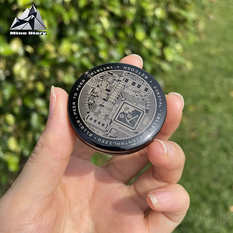 Mine Diary Fidget Slider Kristall-Versiegelungsspielzeug, S.S PEEK Ratchet Haptische Münze Fidget Spinner - Bild 2