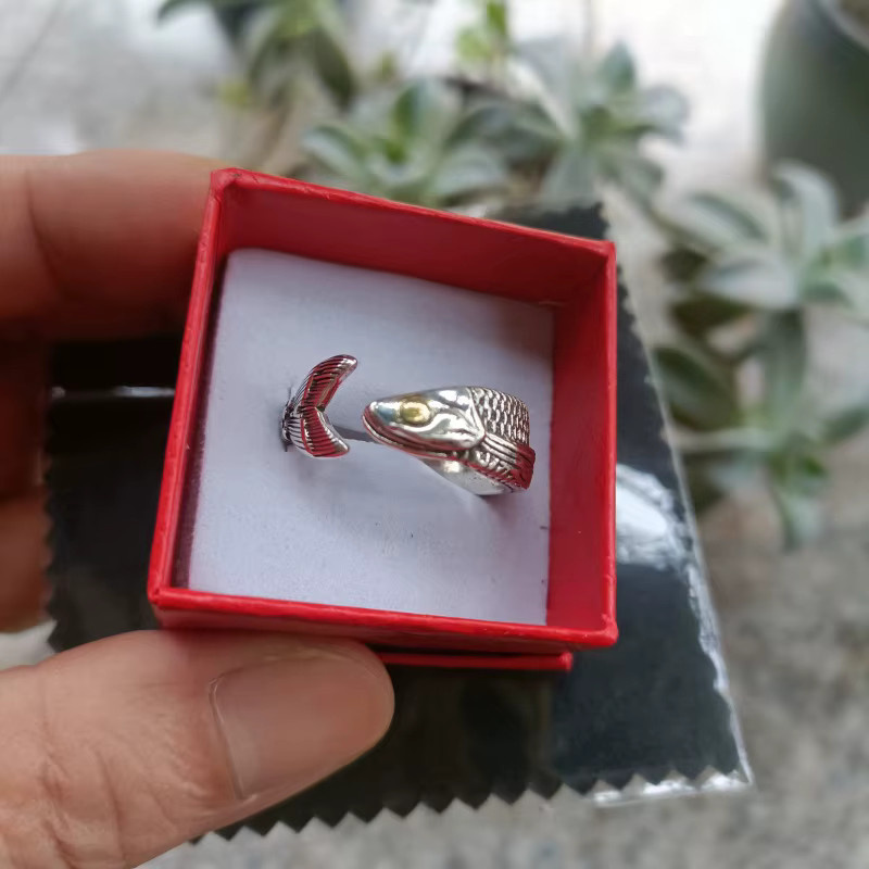 Buyee Ring, 925 Silber, Fisch, Unisex - Bild 3