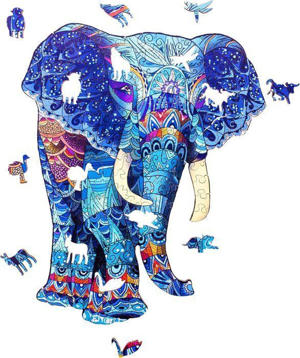 Engelhart Holzpuzzle Tiere Elefant 178 Teile ab 12 Jahren - Bild 4