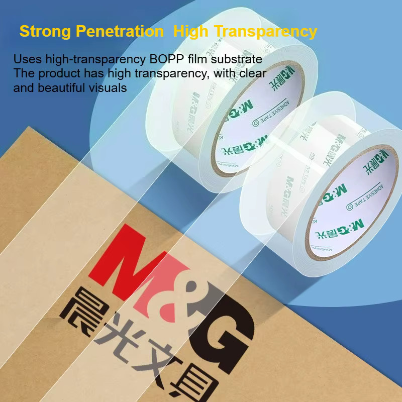 M&G Transparentes Klebeband für Expressverpackungen und Kartonversiegelungen, Breite: 48 mm - Bild 2