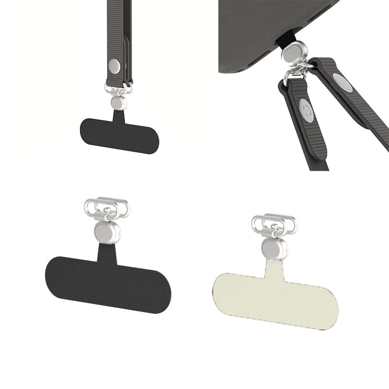 Universelles Telefon Lanyard Tether Tab Patch in Schwarz für iPhone, Samsung und Xiaomi zur Sicherung gegen Verlust - Bild 2