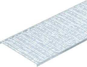 OBO Bettermann Kabelrinne in Silber, B/H/L: 100 x 15 x 2000 mm - Bild 1
