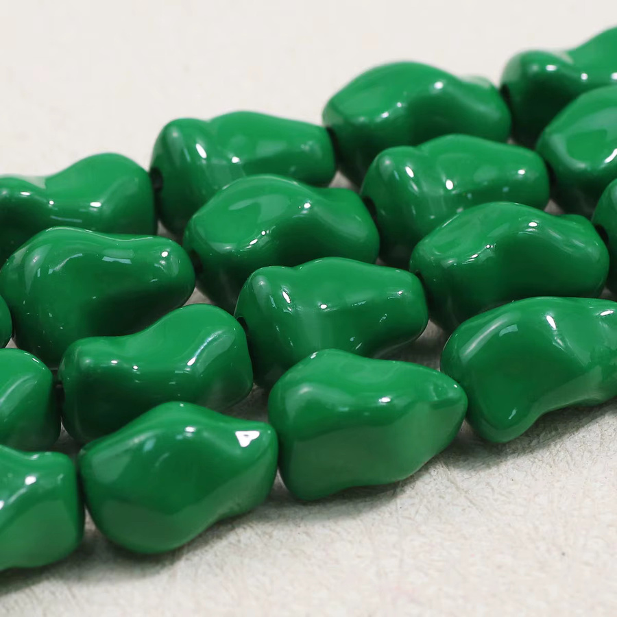 JHNBY Acryl-Chips, Dunkelgrün, Unisex, 20 x 13 mm - Bild 4