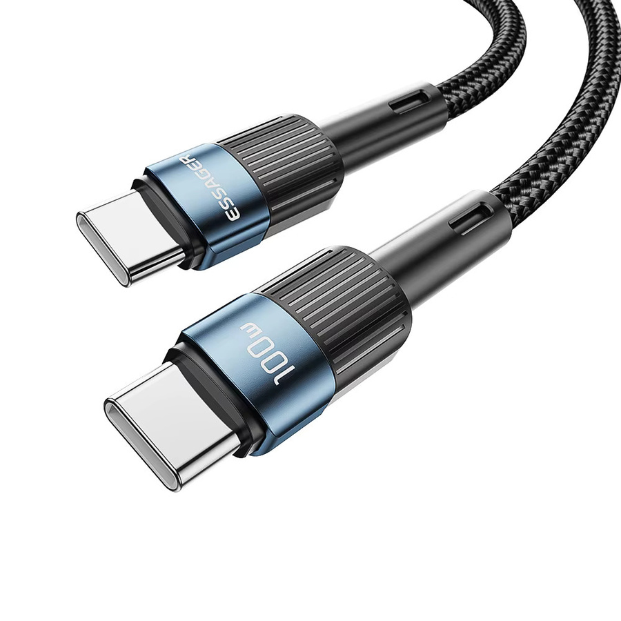 Essager USB-C auf USB-C Kabel 100 W PD Schnellladegerät, Schwarz, Länge: 3 m - Bild 6