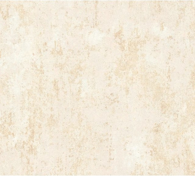 A.S. Création Vliestapete Struktur Oberfläche in Beige-Metallic, Breite: 0,53 m, Länge: 10,05 m - Bild 1