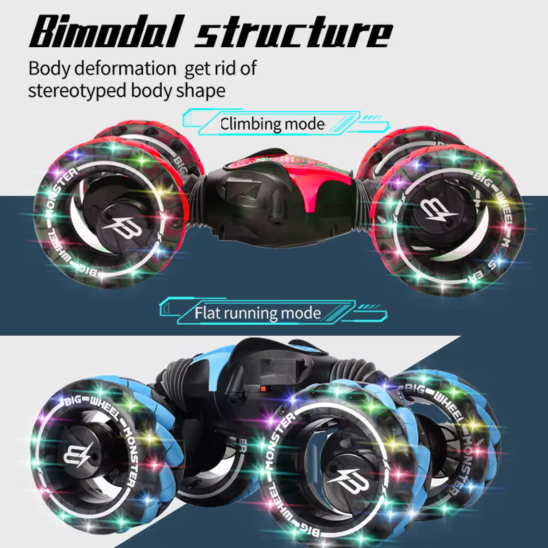 ZWN 4WD RC Auto, ferngesteuertes Offroad-Auto, 1:12, mit Gestensteuerung, Musik, Licht, Stunt-Funktion - Bild 4
