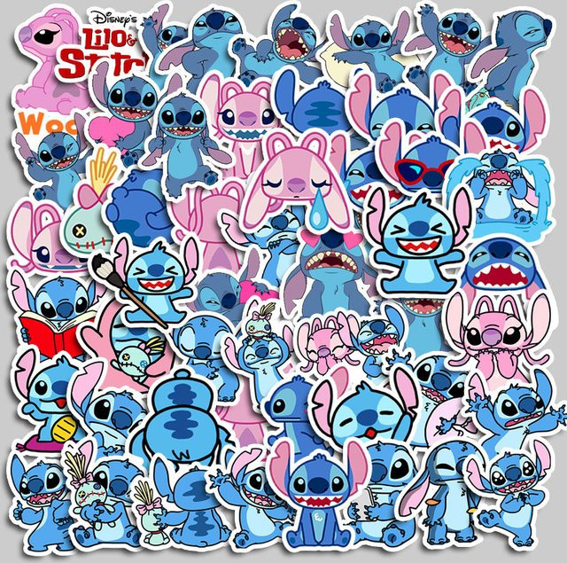 TAKARA TOMY Stitch Disney, Aufkleber-Set, 50-teiliges Set, bunt - Bild 1
