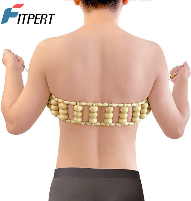 FITPERT Holz Massage Rolle zur Cellulite-Behandlung und Linderung von Rücken- und Beinschmerzen - Bild 1