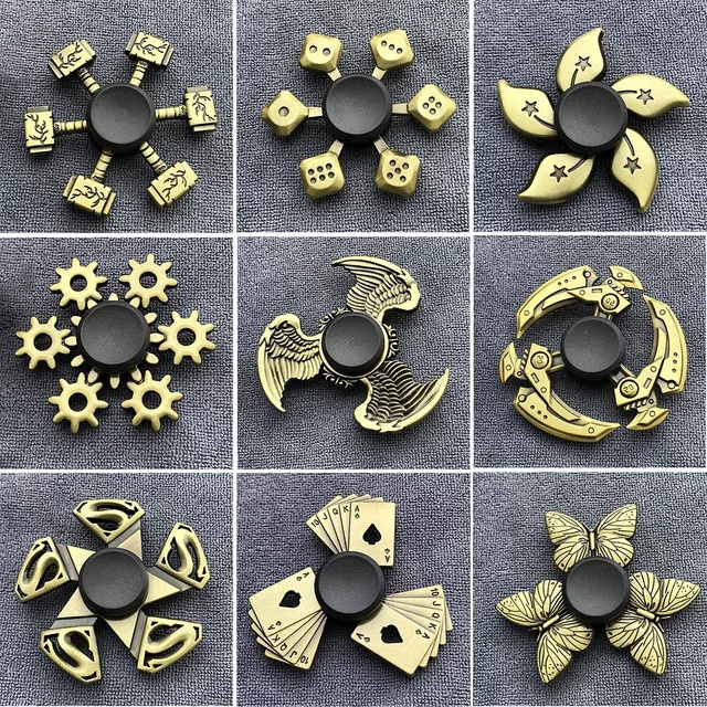 fradoo Fidget Spinner R188, Bronze-Metall-Legierung, geräuschlos - Bild 1