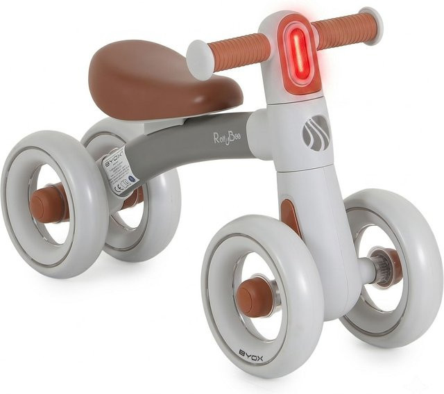 Byox RollyBoo Laufrad 10 Zoll mit EVA-Reifen und Beleuchtung braun - Bild 1