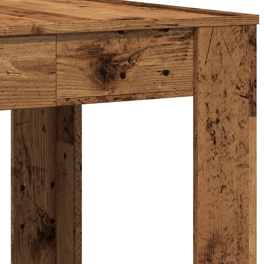 vidaXL Esstisch in Altholz-Optik braun aus Holzwerkstoff B/T/H: 140 x 74,5 x 76 cm - Bild 5