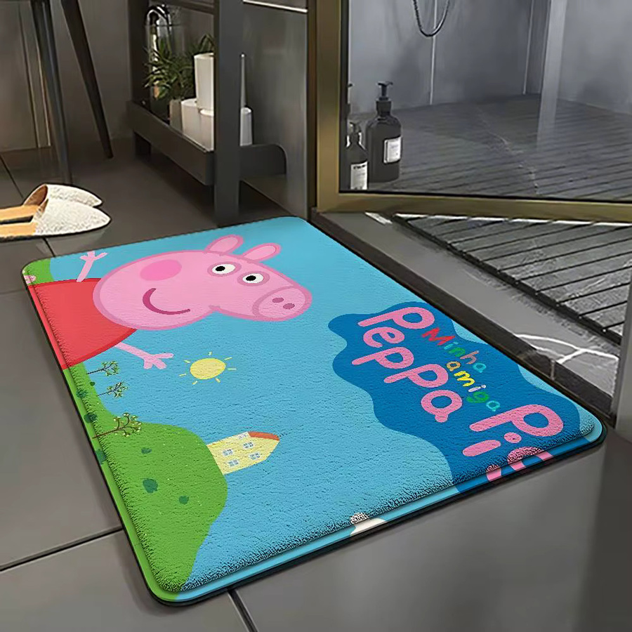 Rutschfeste Peppa Pig Fußmatte von Beast Kingdom in Multicolour, B: 60 cm, T: 40 cm - Bild 2